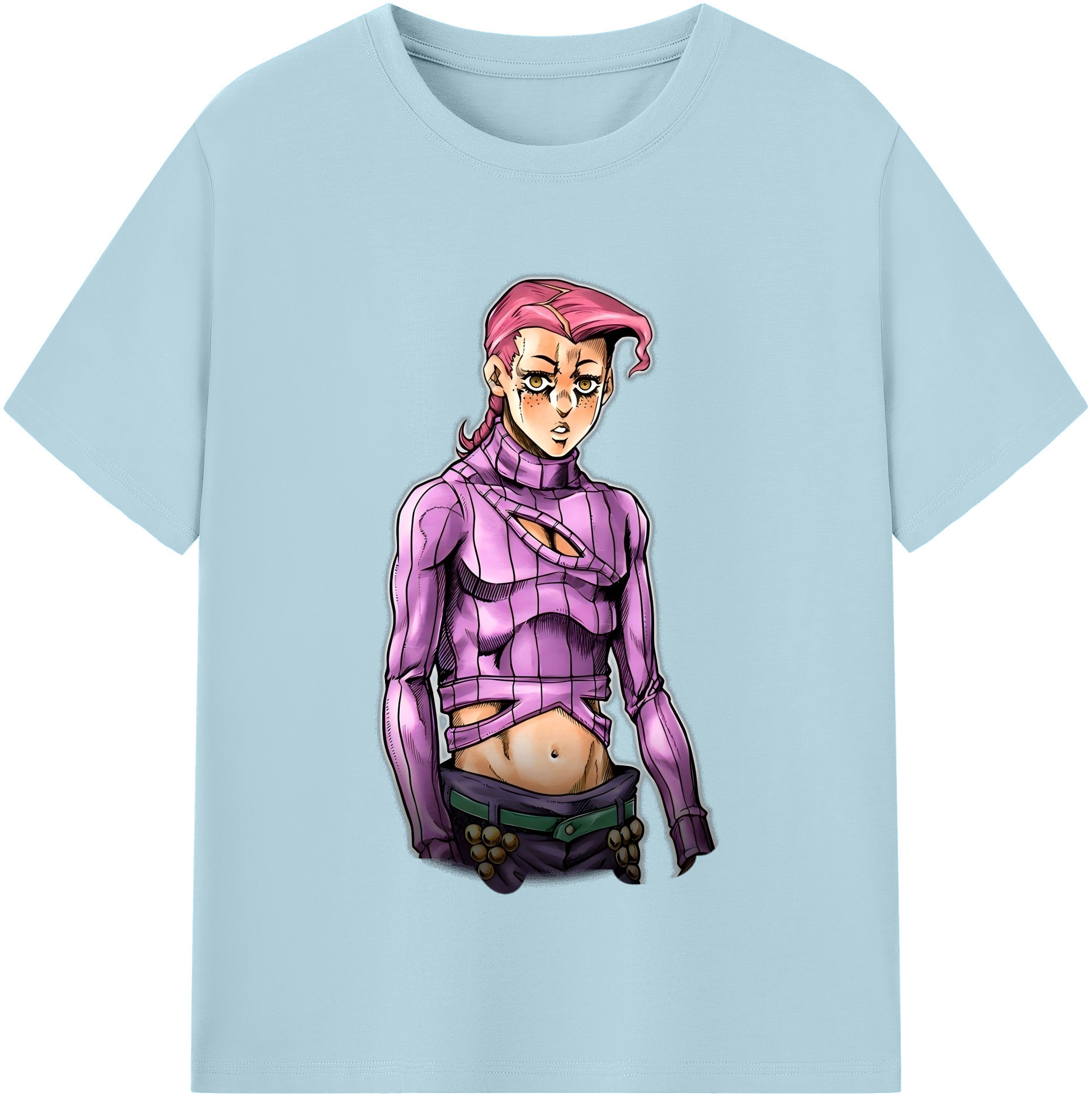 （画像用） ジョジョの奇妙な冒険 ビネガー?ドッピオ JoJo's Bizarre Adventure Vinegar Doppio 綿100％半袖Tシャツ（フロントプリント）